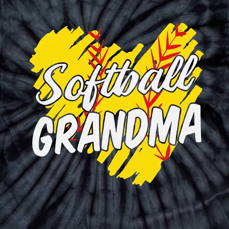 Softball Grandma Softball Designs For  Grandparents Tie-Dye T-Shirt