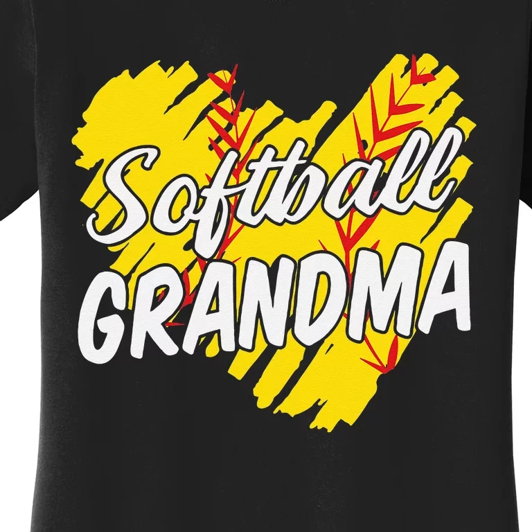 Softball Grandma Softball Designs For  Grandparents Women's T-Shirt