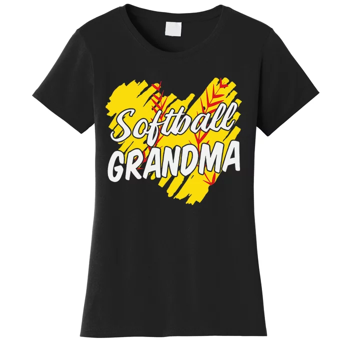 Softball Grandma Softball Designs For  Grandparents Women's T-Shirt