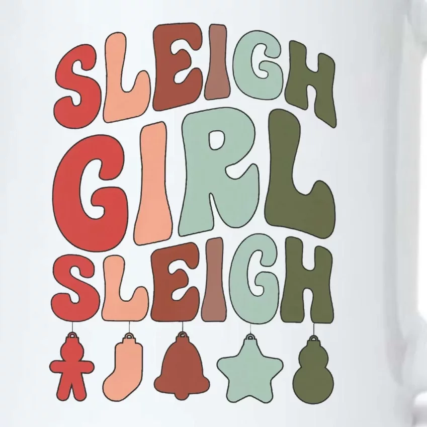 Sleigh Girl Sleigh Christmas Funny Black Color Changing Mug