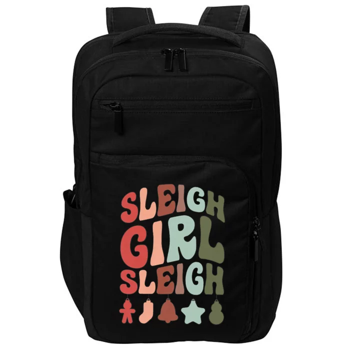 Sleigh Girl Sleigh Christmas Funny Impact Tech Backpack