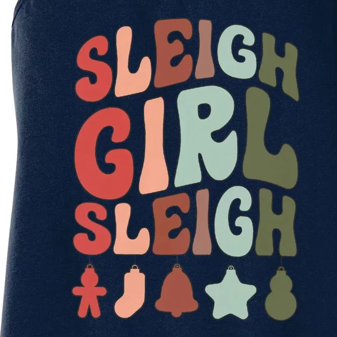 Sleigh Girl Sleigh Christmas Funny Women's Racerback Tank