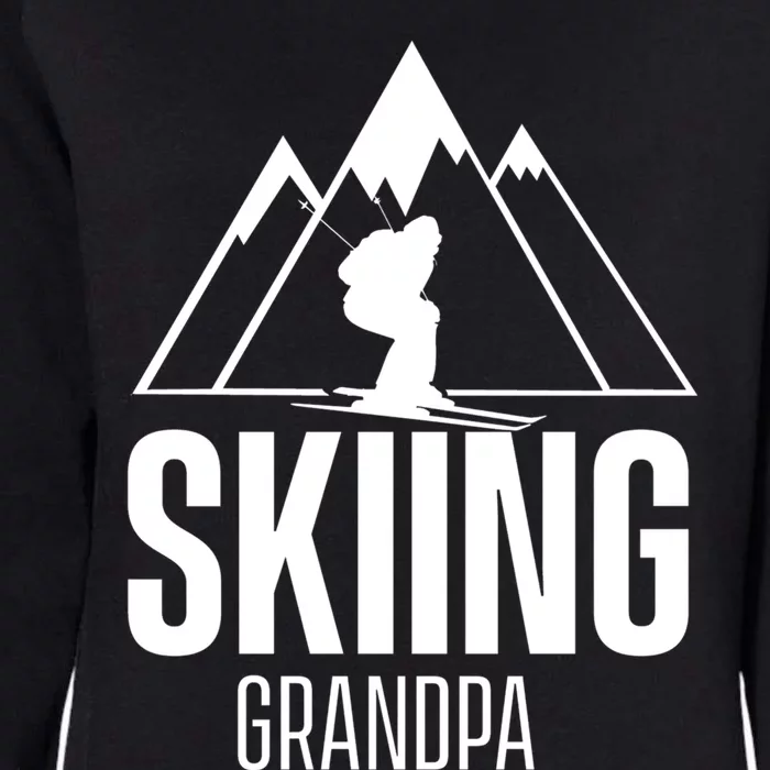 Skiing Grandpa Skier Ski Grandad Gift Womens California Wash Sweatshirt