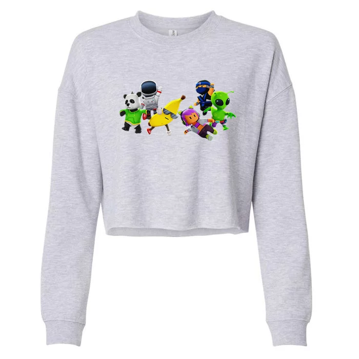 Stumble Guys Cropped Pullover Crew