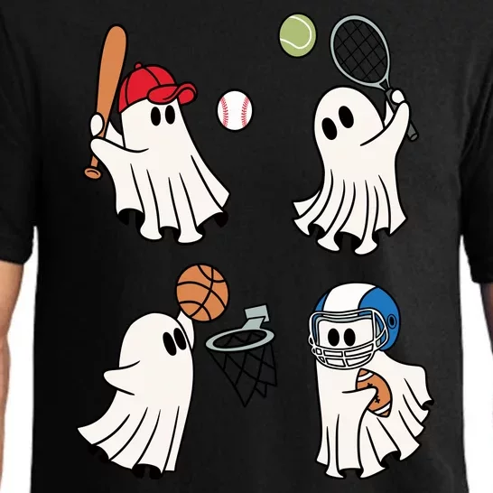 Spooky Ghost Sport Halloween Pajama Set