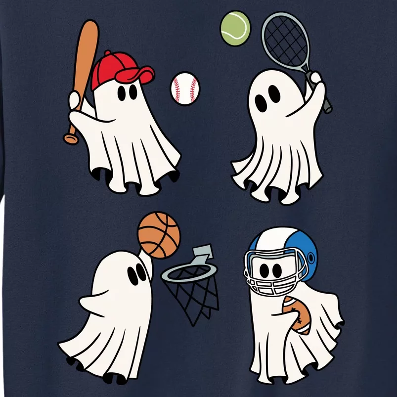 Spooky Ghost Sport Halloween Sweatshirt