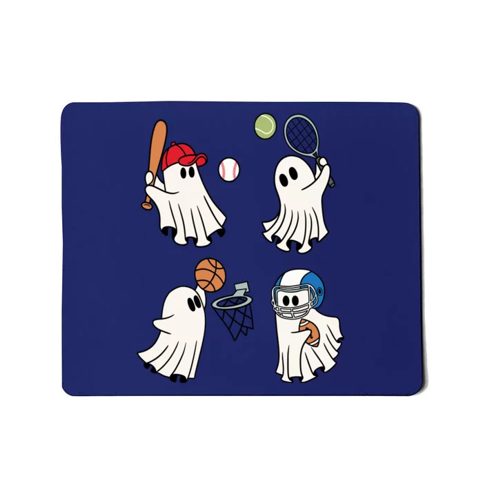 Spooky Ghost Sport Halloween Mousepad