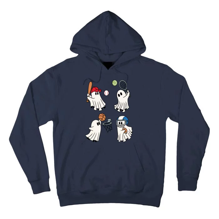 Spooky Ghost Sport Halloween Tall Hoodie