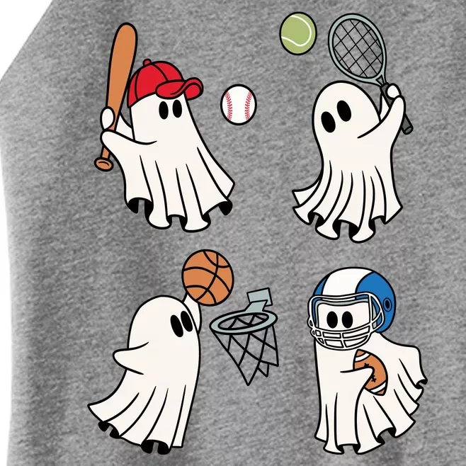 Spooky Ghost Sport Halloween Women’s Perfect Tri Rocker Tank