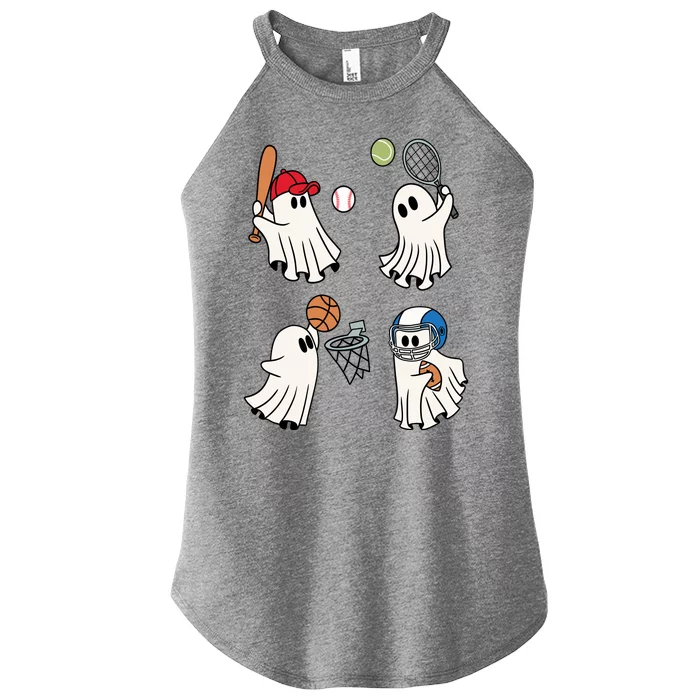 Spooky Ghost Sport Halloween Women’s Perfect Tri Rocker Tank