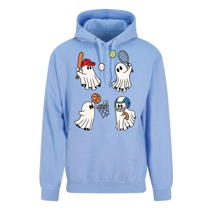 Spooky Ghost Sport Halloween Unisex Surf Hoodie