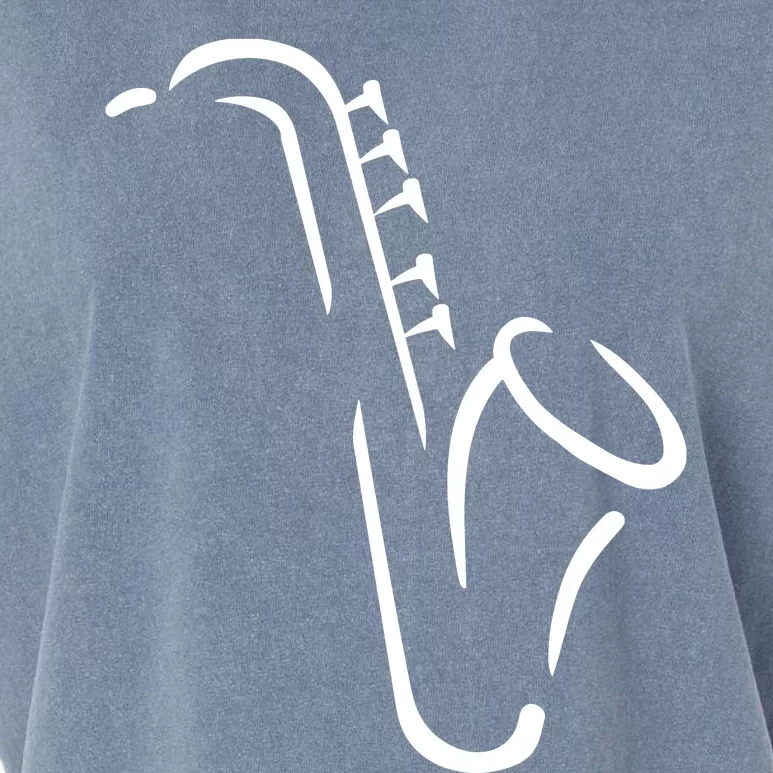 Saxophone Gift Garment-Dyed Women's Muscle Tee