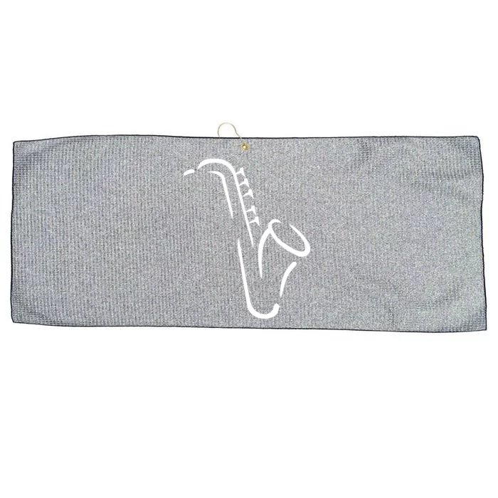 Saxophone Gift Large Microfiber Waffle Golf Towel