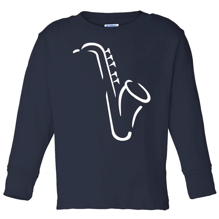 Saxophone Gift Toddler Long Sleeve Shirt