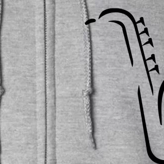 Saxophone Gift Full Zip Hoodie