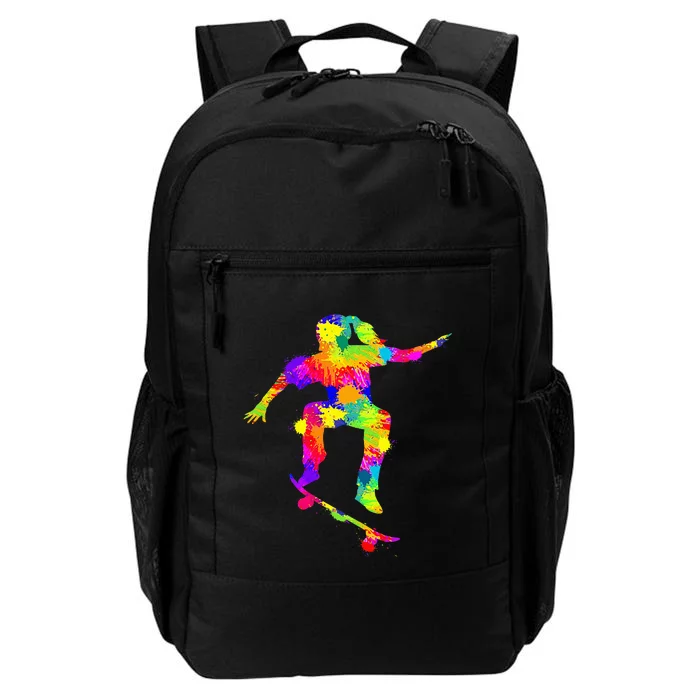 Skater Girl Skateboarder Girl Skateboarding Daily Commute Backpack