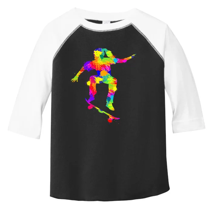 Skater Girl Skateboarder Girl Skateboarding Toddler Fine Jersey T-Shirt