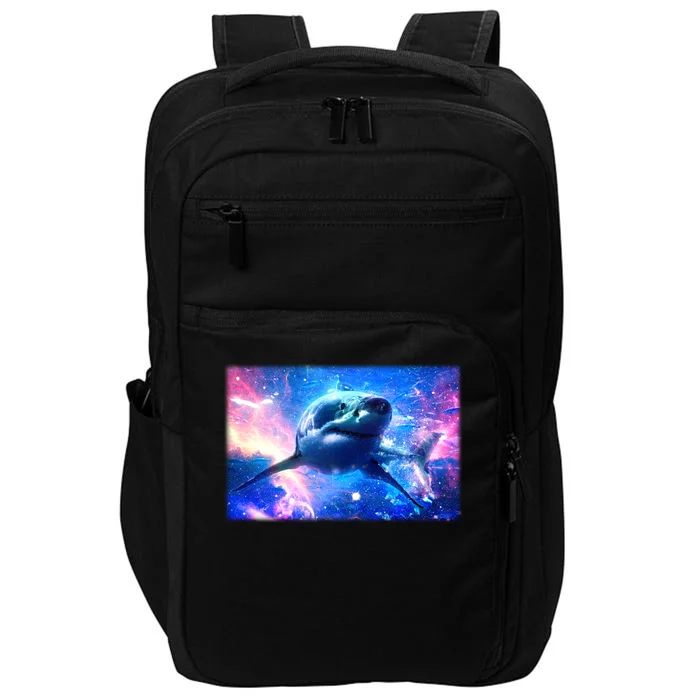 Space Galaxy Shark In Sea Ocean Of Stars Impact Tech Backpack