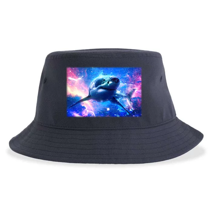 Space Galaxy Shark In Sea Ocean Of Stars Sustainable Bucket Hat