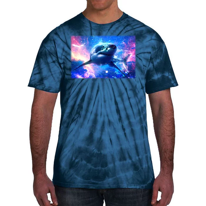 Space Galaxy Shark In Sea Ocean Of Stars Tie-Dye T-Shirt