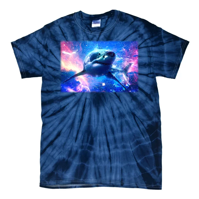 Space Galaxy Shark In Sea Ocean Of Stars Tie-Dye T-Shirt