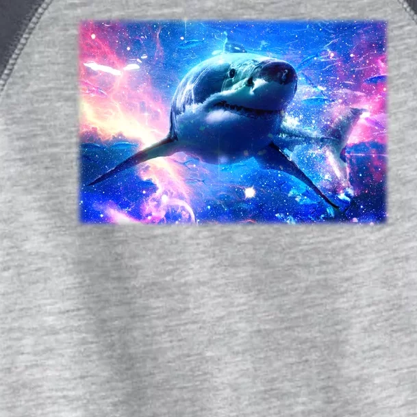 Space Galaxy Shark In Sea Ocean Of Stars Toddler Fine Jersey T-Shirt