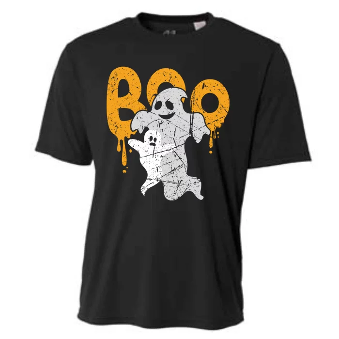 Spooky Ghost Spirits Happy Halloween Boo Squad Funny Gift Cooling Performance Crew T-Shirt