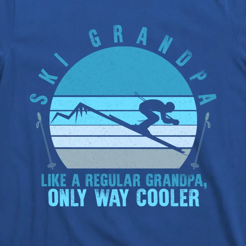 Ski Grandpa Skier Mountain Snow Skiing Grandpa Snowboarding Funny Gift T-Shirt