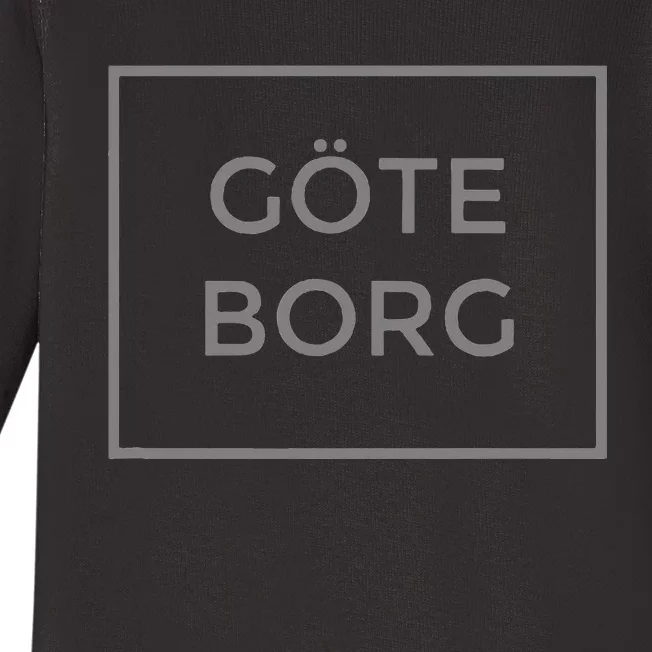 Sweden Goteborg Sverige Gothenburg Baby Long Sleeve Bodysuit