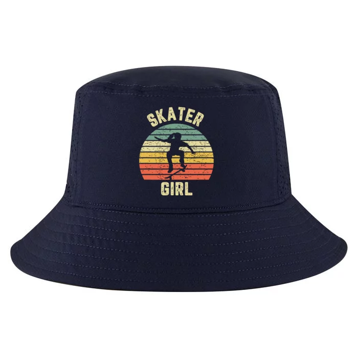 Skater Girl Skateboarder Girl Retro Skateboarding Gift Cool Comfort Performance Bucket Hat