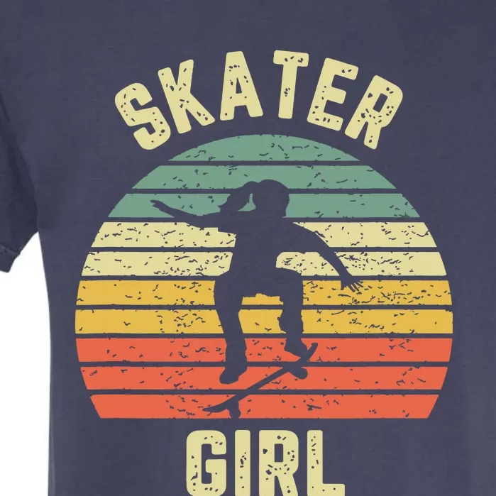 Skater Girl Skateboarder Girl Retro Skateboarding Gift Garment-Dyed Heavyweight T-Shirt