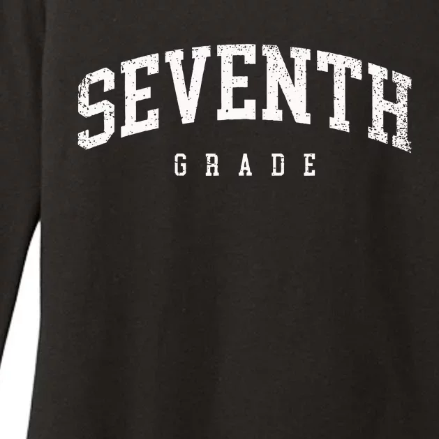 Seventh Grade Squad 7th Grade Team Retro First Day Of School Womens CVC Long Sleeve Shirt