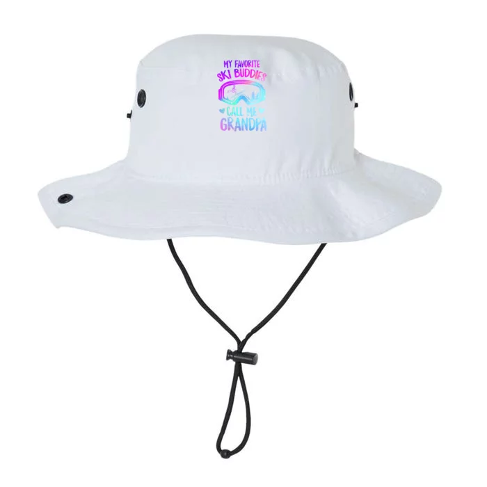 Ski Grandpa Skier Mountain Snow Skiing Grandpa Snowboarding Gift Legacy Cool Fit Booney Bucket Hat