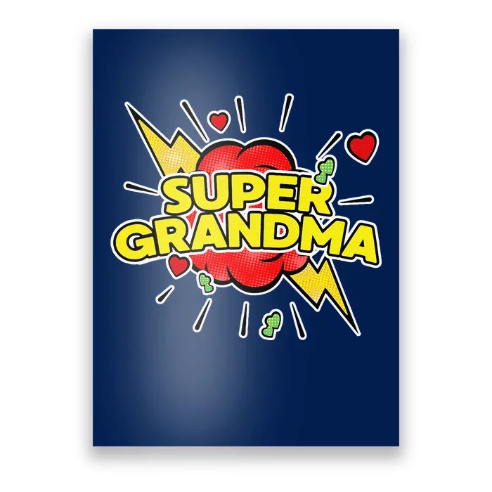 Super Grandma Superhero Grandma Mother's Day Poster