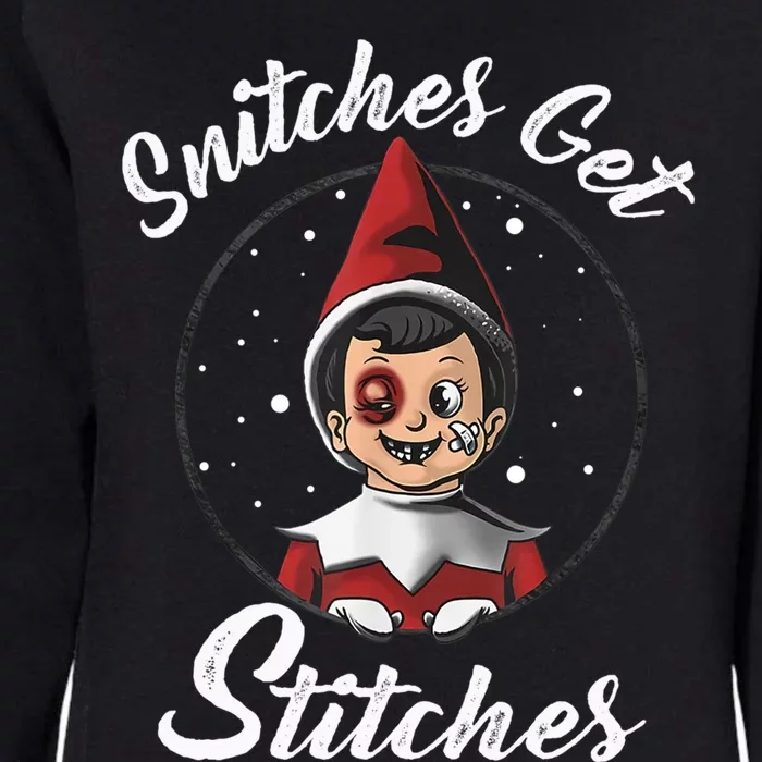 Snitches Get Stitches The Elf Xmas Snitches Get Stitches Womens California Wash Sweatshirt