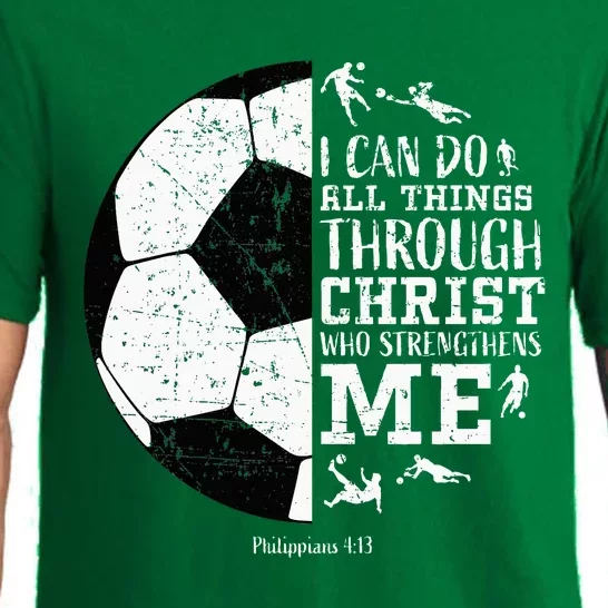 Soccer Gifts Sayings Christian Pajama Set