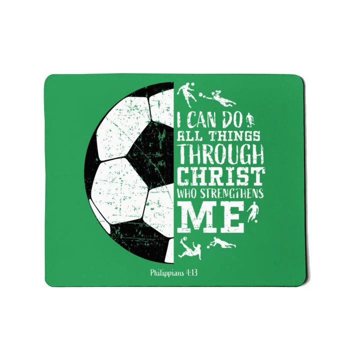 Soccer Gifts Sayings Christian Mousepad