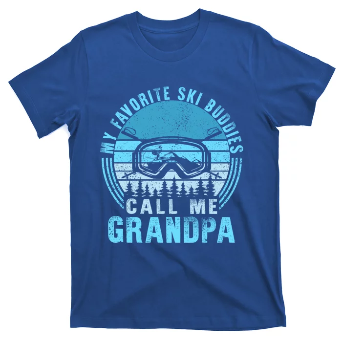 Ski Grandpa Skier Mountain Snow Skiing Grandpa Snowboarding Gift T-Shirt