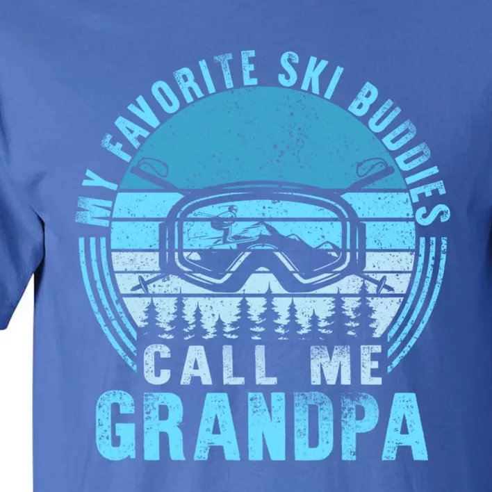 Ski Grandpa Skier Mountain Snow Skiing Grandpa Snowboarding Gift Tall T-Shirt