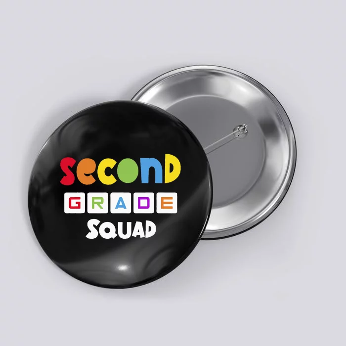 Second Grade Squad Team 2nd Grade Teacher Button