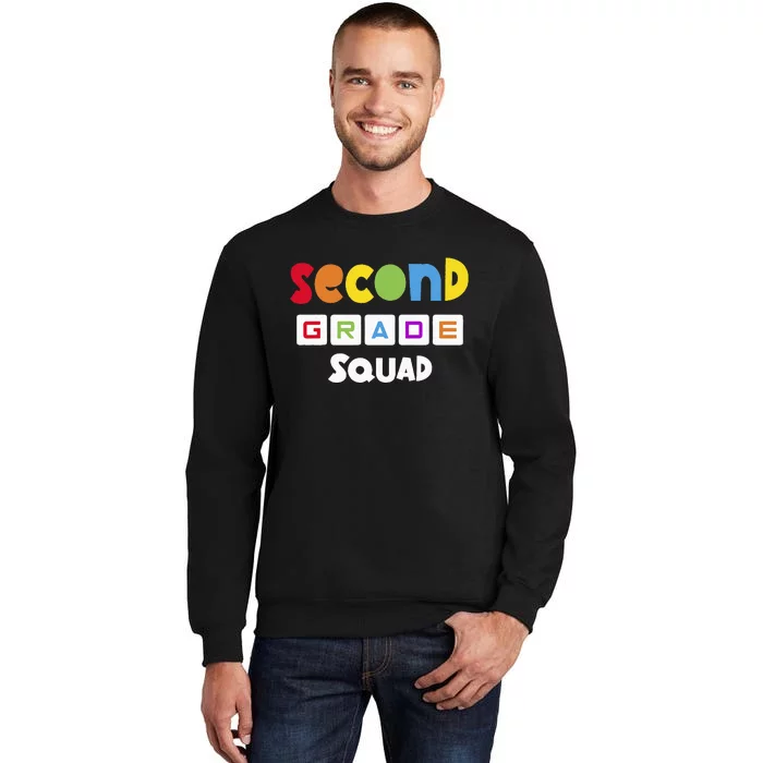 Second Grade Squad Team 2nd Grade Teacher Tall Sweatshirt