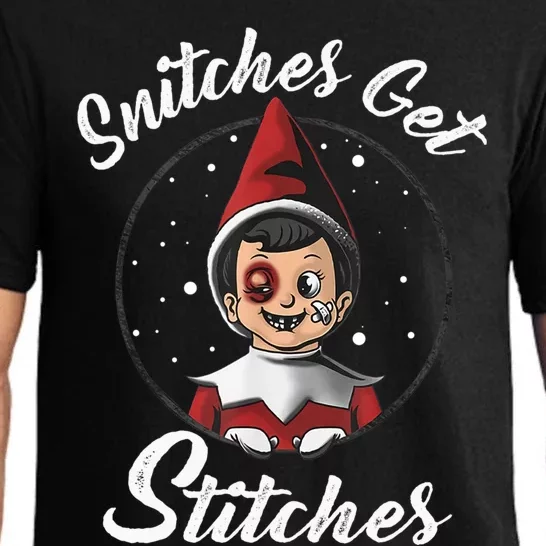 Snitches Get Stitches The Elf Xmas Snitches Get Stitches Pajama Set