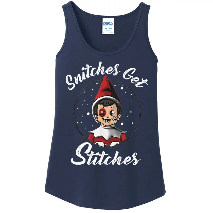 Snitches Get Stitches The Elf Xmas Snitches Get Stitches Ladies Essential Tank