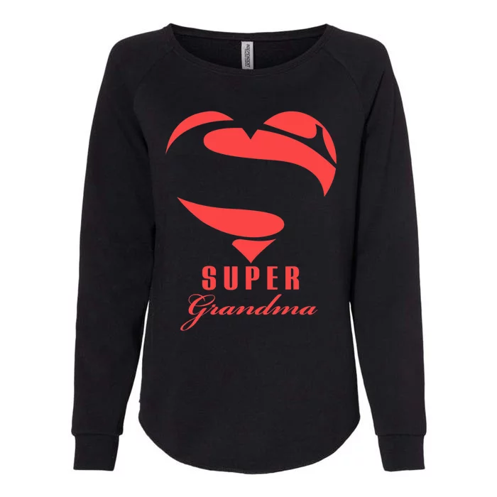 Super Grandma Superhero T Gift Mother Father Day Womens California Wash Sweatshirt