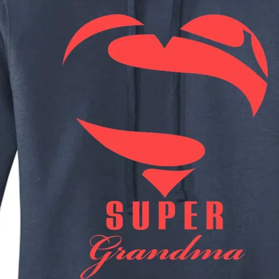 Super Grandma Superhero T Gift Mother Father Day Women's Pullover Hoodie