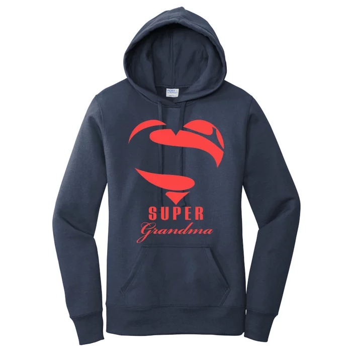 Super Grandma Superhero T Gift Mother Father Day Women's Pullover Hoodie