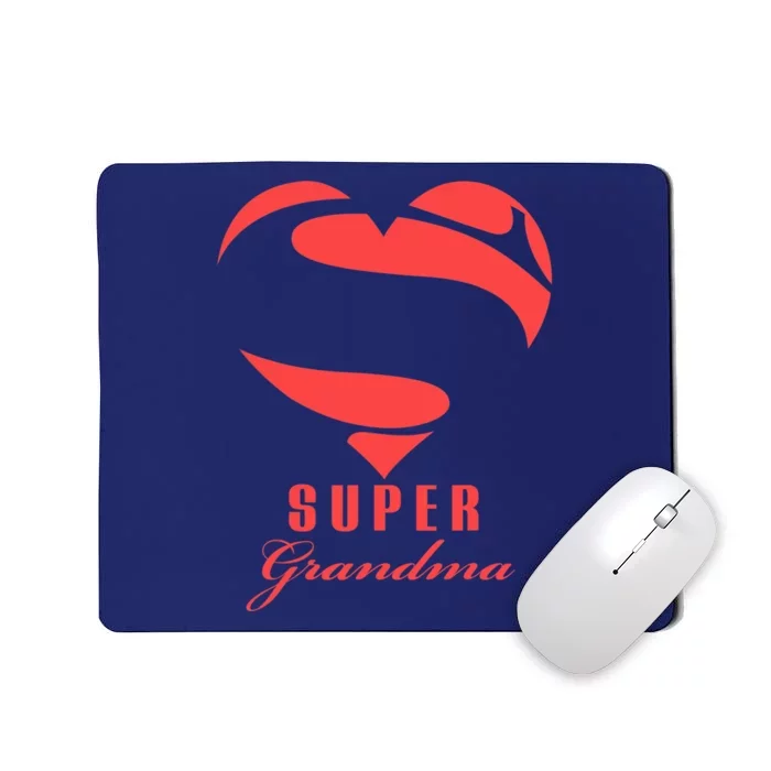 Super Grandma Superhero T Gift Mother Father Day Mousepad