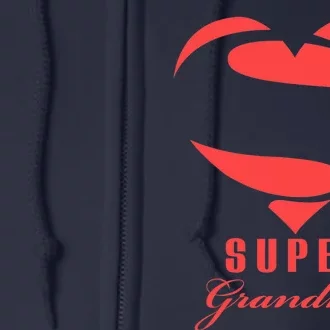 Super Grandma Superhero T Gift Mother Father Day Full Zip Hoodie