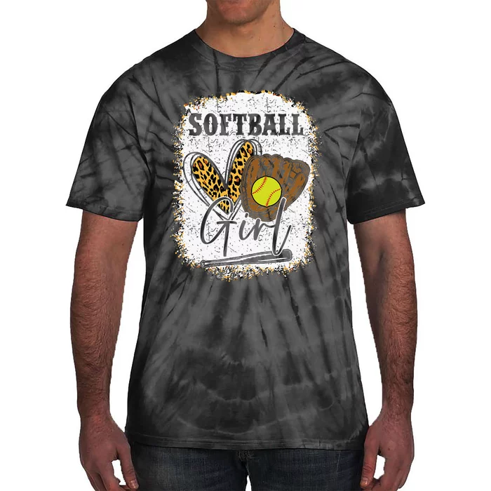 Softball Girl Softball Tie-Dye T-Shirt