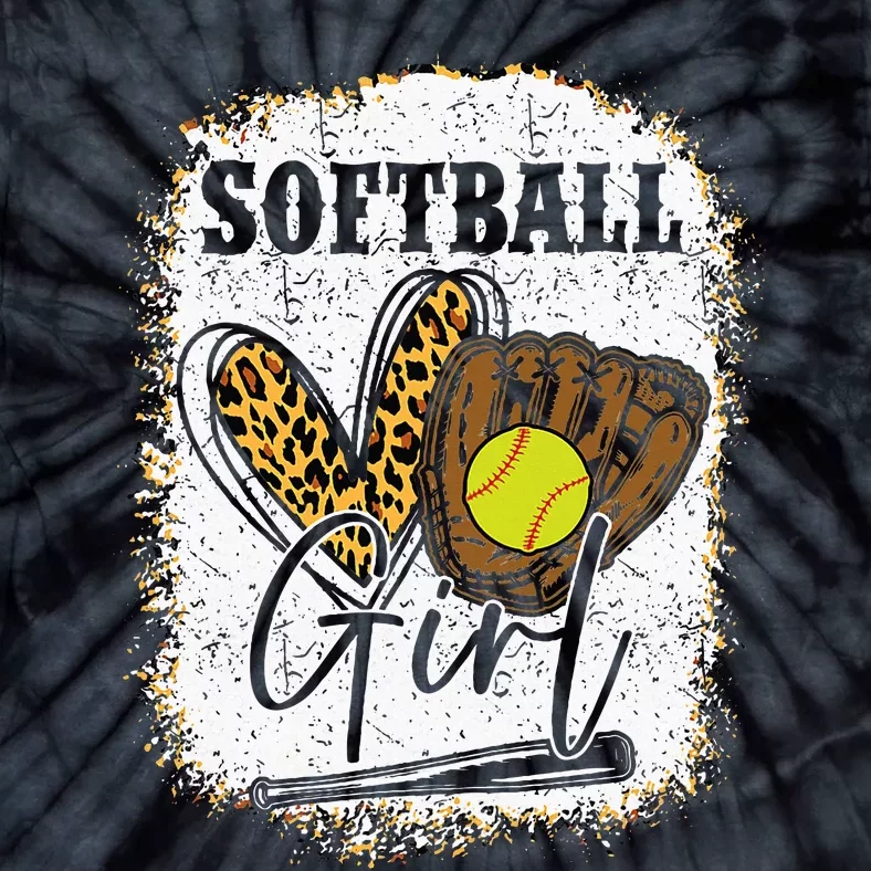 Softball Girl Softball Tie-Dye T-Shirt